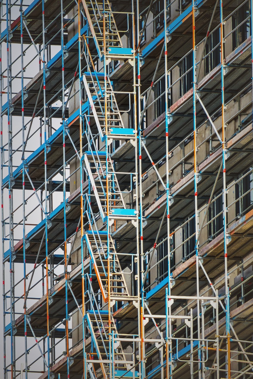 scaffolding, construction site, framework-3679463.jpg